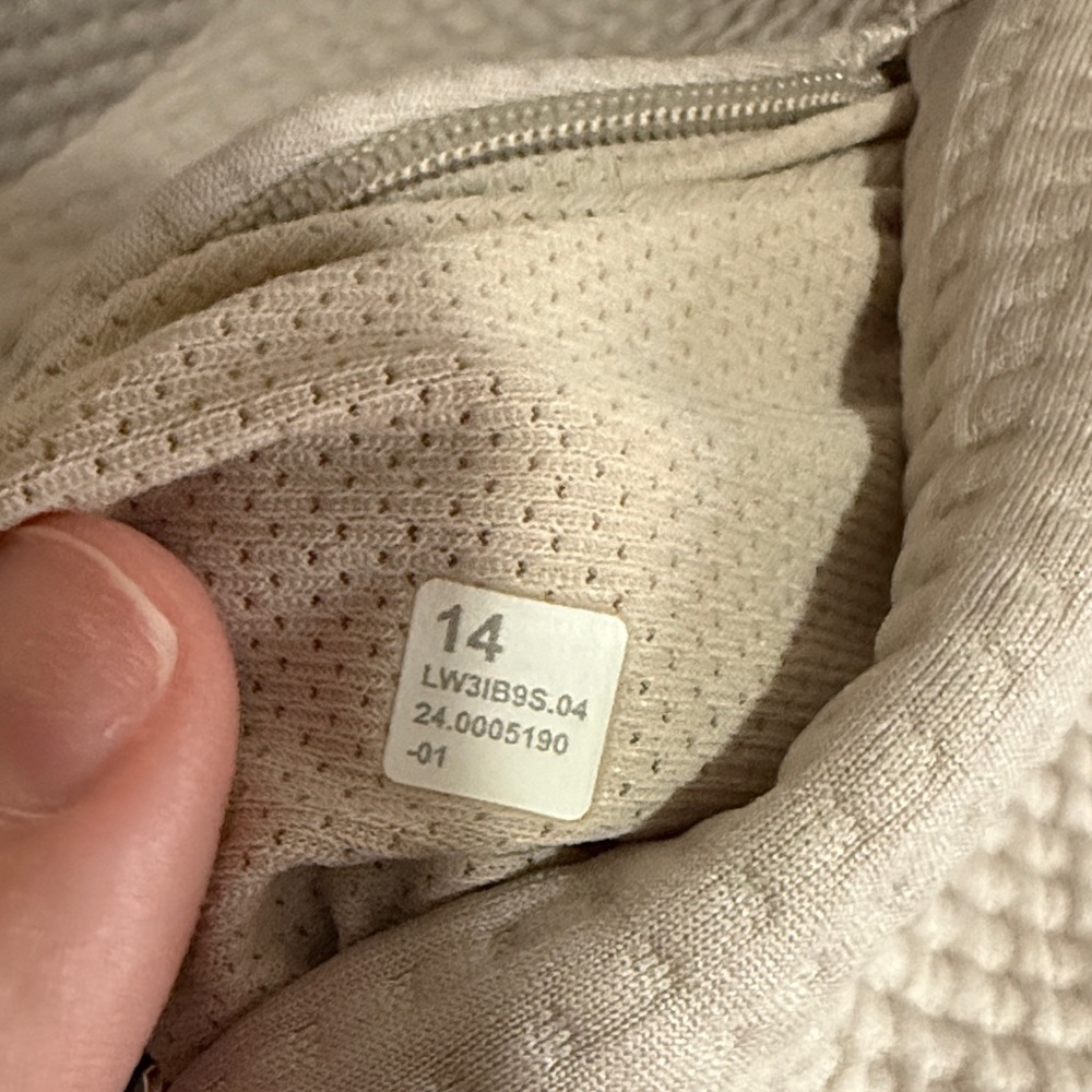 Lululemon Waffle-Knit Crewneck Long-Sleeve Shirt-Mojave Tan / Bone - Picture 5 of 5